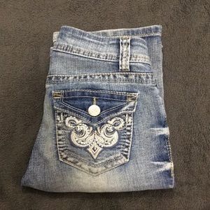 “Sparkley butt jeans” bootcut
